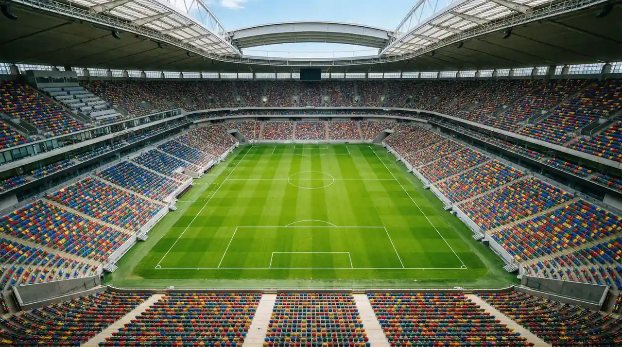 Mapa szesnastu stadionów Mistrzostw Świata 2026 w USA Meksyku i Kanadzie