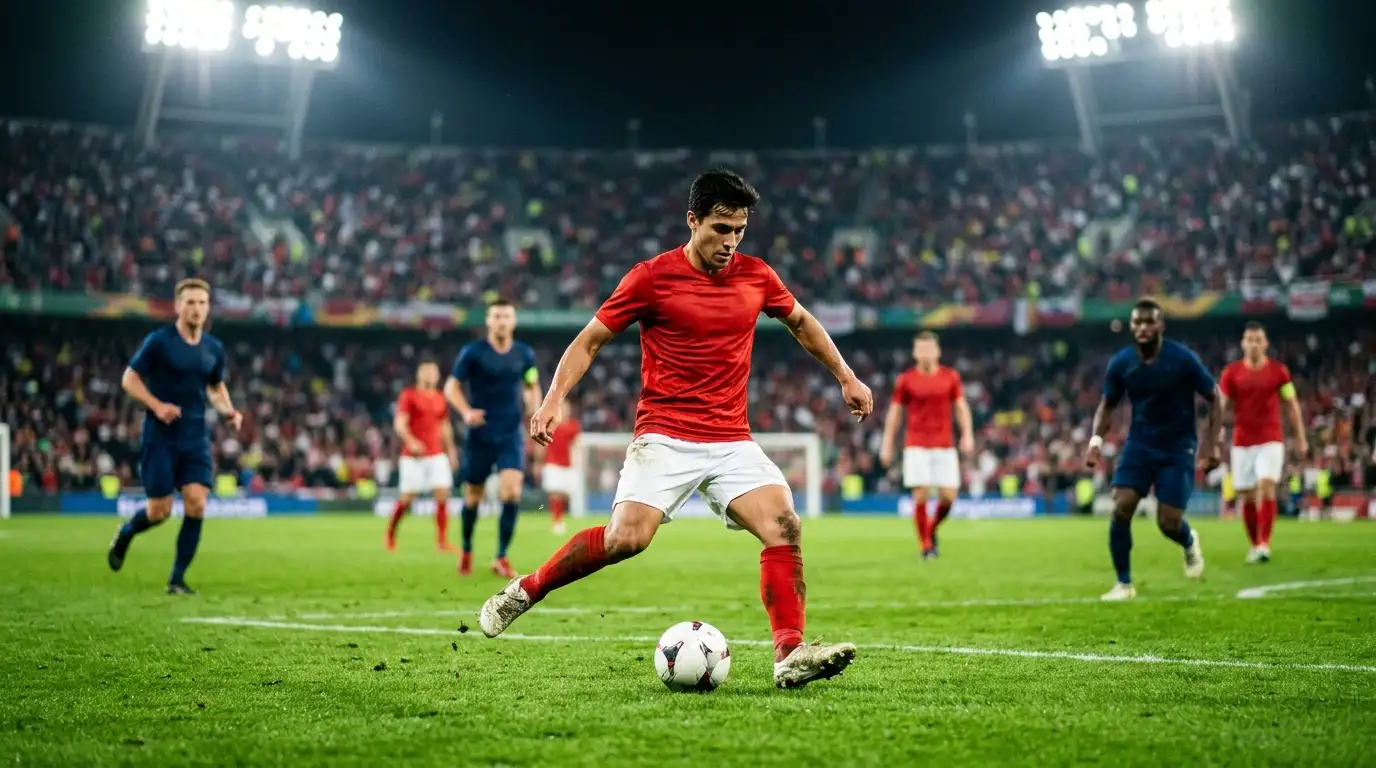 Rodri w akcji w środku pola podczas finału MŚ 2026 — pomocnik dyktujący tempo gry mistrzów świata